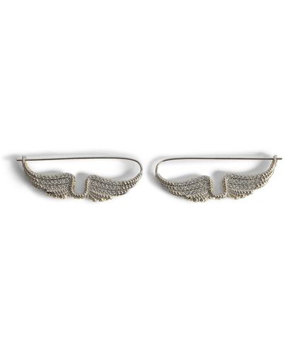 Zadig & Voltaire Boucles d'oreilles rock piercing - Blanc