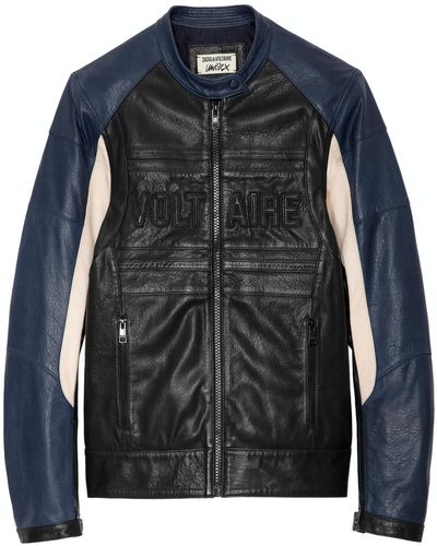 Zadig & Voltaire Late Biker Leather Jacket - Black