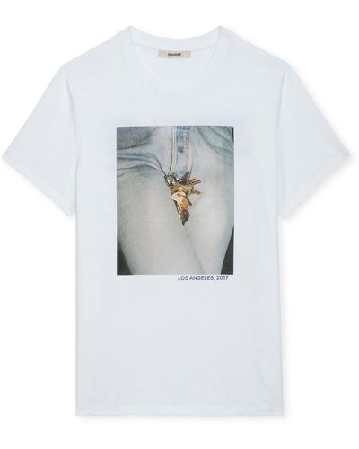 Zadig & Voltaire T-shirt tommy photoprint - Bleu