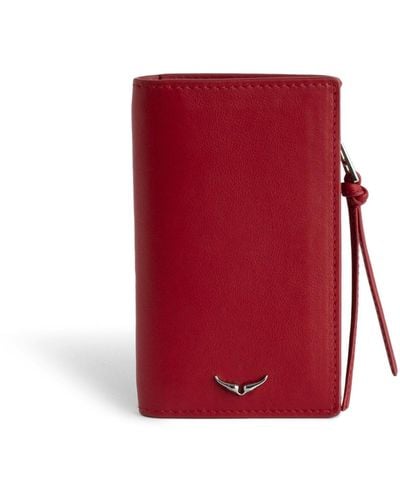 Zadig & Voltaire Compact Eternal Card Holder - Red