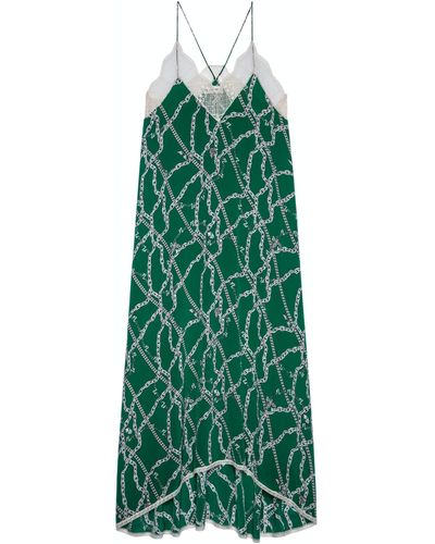 Zadig & Voltaire Risty Dress Silk - Green