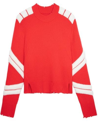 Zadig & Voltaire Jersey de lana merina - Rojo