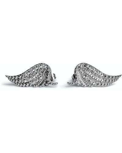 Zadig & Voltaire Pendientes Rock - Gris