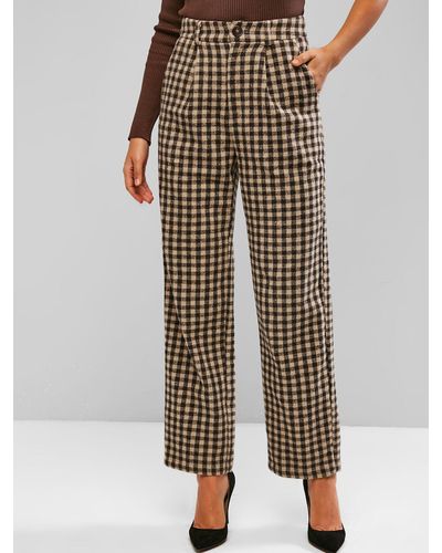 Stop Checking Up on Me Tartan Trousers  Nasty Gal