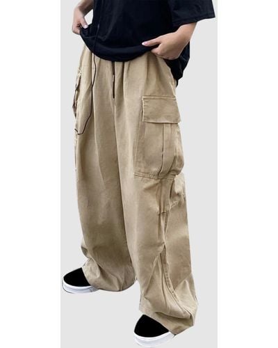 Generic Brand Casual Pants Men Cargo Pants Cotton Loose Trousers Mens Pants  Overalls Multi Pocket Straight Joggers Homme 6XL  Best Price Online   Jumia Egypt
