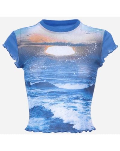 Premium Seattle Kraken Blue Tie Dye Oversized Women's T-Shirt