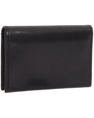 Bosca Old Leather Collection - Gusseted Card Case - Black