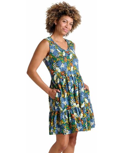 Toad&Co Marley Tiered Sleeveless Dress - Green