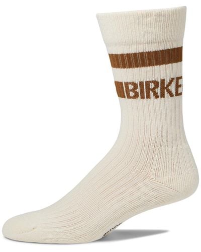 Birkenstock Cotton Crew Stripe Socks - Natural