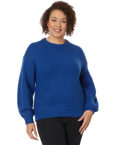 Madewell Plus Simone Wedged Fashioning Crew - Blue