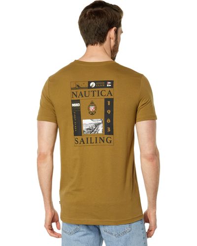 Nautica Sustainably Crafted Sailing Graphic T-shirt - Green