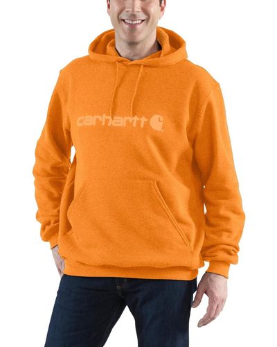 Carhartt Signature Logo Midweight Sweatshirt - Orange