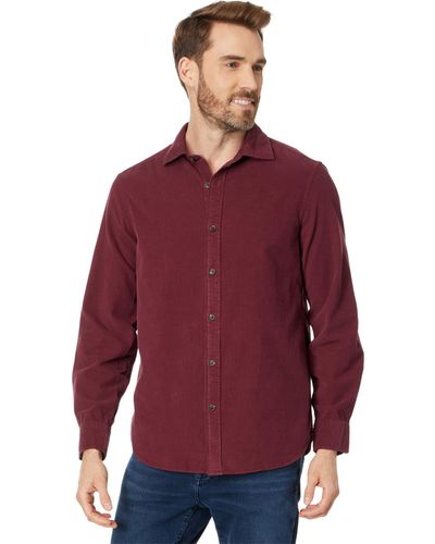 Vineyard Vines Corduroy Spread Collar Shirt - Red