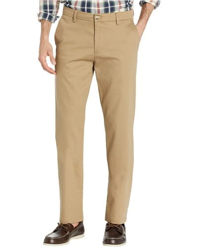 Dockers Slim Tapered Signature Khaki Lux Cotton Stretch Pants - Creaseless - Natural