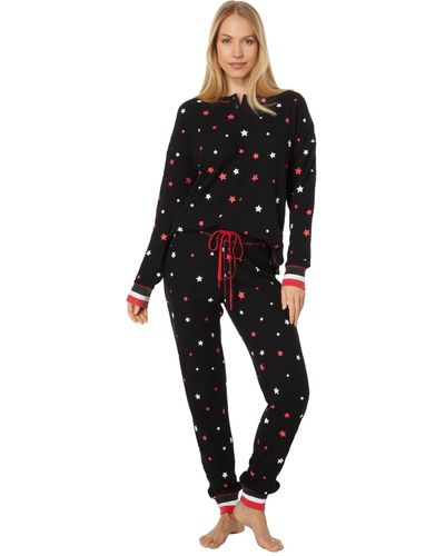 PJ Salvage Snow Dots Jammie Pants - Heather Slate Grey main image 1