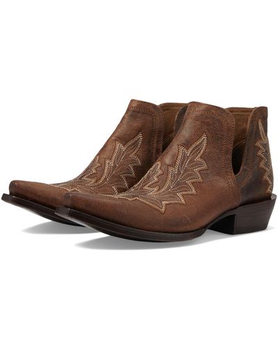 Ariat Dixon Low Heel Western Boot - Brown