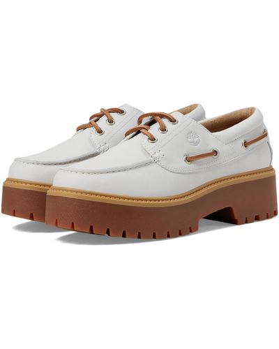 Timberland Stone Street Boat Shoes - White