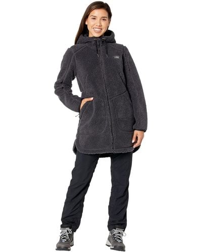 L.L. Bean Mountain Pile Fleece Coat - Gray