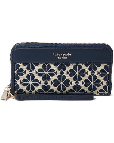 Kate spade blue floral wallet top