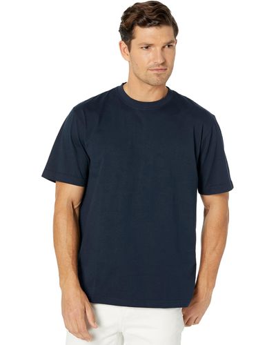L.L. Bean Carefree Unshrinkable T-shirt Without Pocket Short Sleeve - Blue