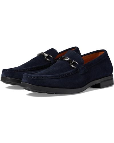Stacy Adams Paragon Suede Slip On Loafer - Blue