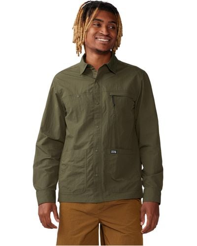Mountain Hardwear Stryder Long Sleeve Shirt - Green