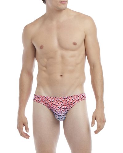2xist 2(x)ist Sliq Hip Brief (ombree Leopard) Underwear - Multicolor