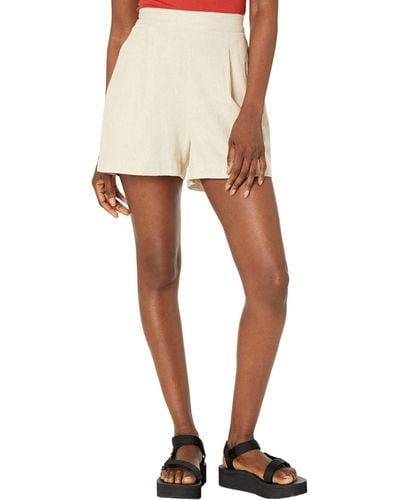 Madewell Clean Pull-on Shorts In Linen-cotton - White