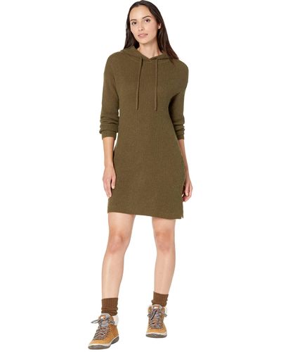 Toad&Co Whidbey Hooded Sweaterdress - Green