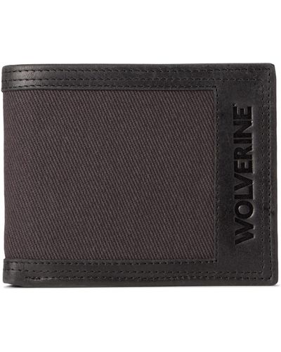 Wolverine Canvas/leather Raider Bifold Wallet - Black