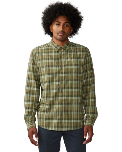 Mountain Hardwear Big Cottonwood Canyon Long Sleeve Shirt - Green