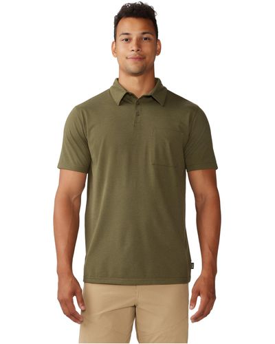 Mountain Hardwear Low Exposure Polo - Green