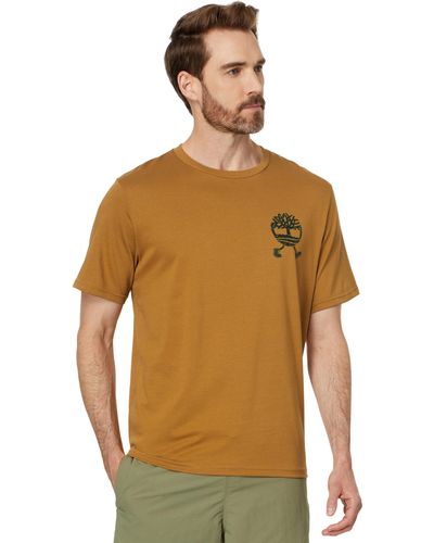 Timberland Scribble Tree Graphic Tee - Brown