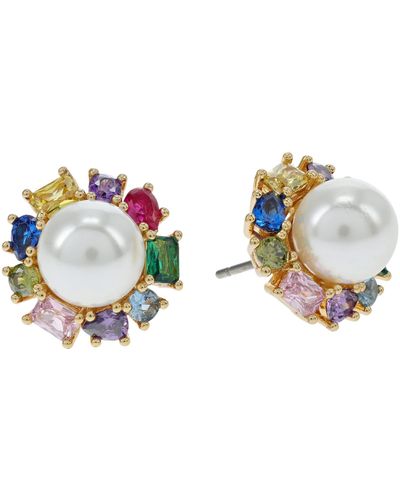 Kate Spade Candy Shop Pearl Halo Studs Earrings - Multicolor