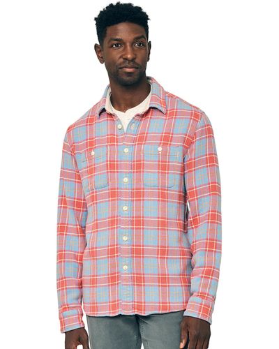 Faherty The Surf Flannel - Red
