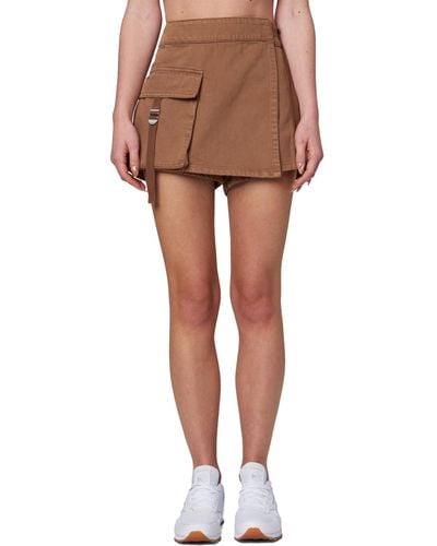 Blank NYC High-rise Cargo Skirt - Brown