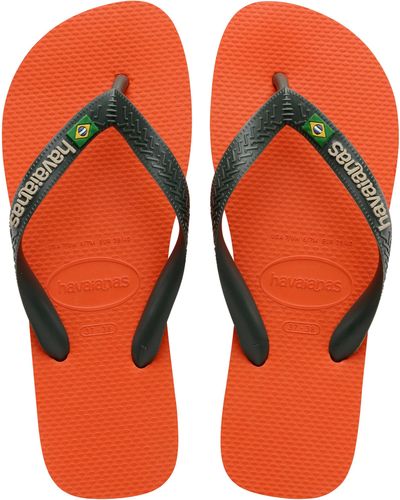 Havaianas Brazil Logo Flip Flop Sandal - Orange