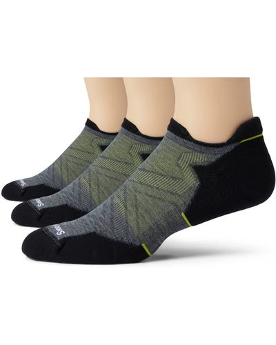 Smartwool Run Targeted Cushion Low Ankle Socks 3-pack - White
