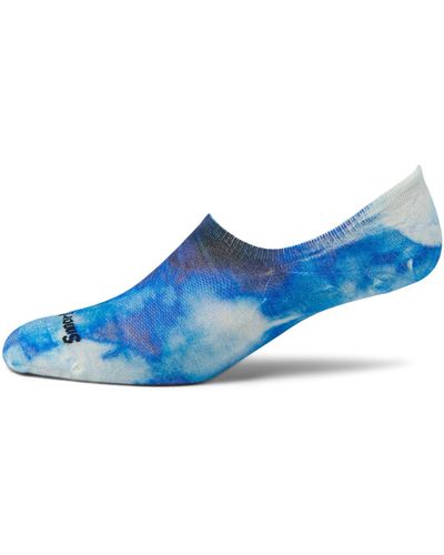Smartwool Everyday Far Out Tie-dye Print No Show - Blue