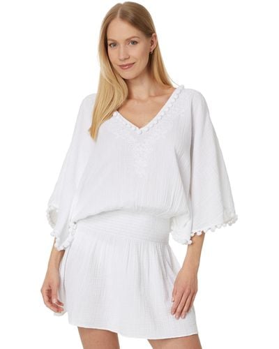 Lilly Pulitzer Amaury Embroidered Coverup - White