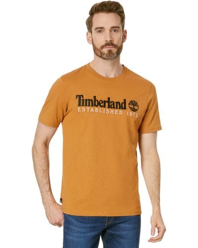 Timberland Short Sleeve Heavyweight Est. 1973 - Orange
