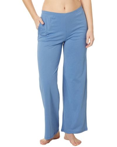 Skin Organic Cotton Christine Pants With Pockets - Blue
