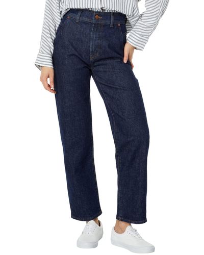 Madewell Normcore Perfect Vintage Straight Jeans With Deep Pockets In Stanhill Wash - Blue