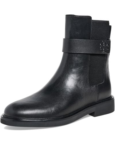 Tory Burch 35 Mm Double T Chelsea Boot - Black