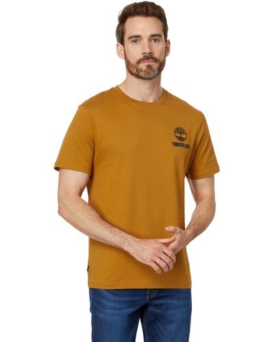 Timberland Short Sleeve Back Logo Graphic Tee - Orange