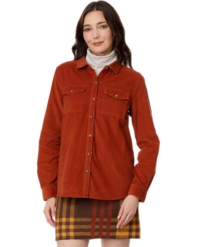 Toad&Co Scouter Cord Long Sleeve Shirt - Red