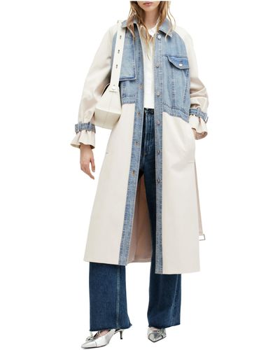 AllSaints Dayly Trench - Blue