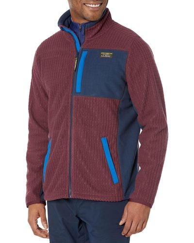 L.L. Bean Mountain Classic Windproof Fleece Jacket Regular - Blue