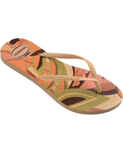 Havaianas Slim High Trend Sandals - Metallic