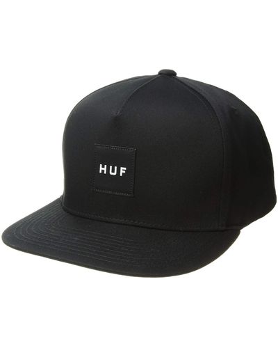 Huf Box Logo Snapback Cap - Black